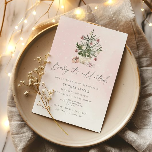 Baby het is koud buiten het baby shower van het ke kaart