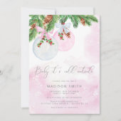 Baby het is koud buiten het baby shower van het ke kaart (Voorkant)