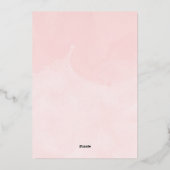 Baby Het is koud buiten het Baby shower van het wi Folie Uitnodiging (Achterkant)