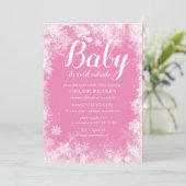 Baby Het is koud buiten het Baby shower van het wi Kaart (Staand voorkant)