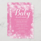 Baby Het is koud buiten het Baby shower van het wi Kaart (Voorkant / Achterkant)