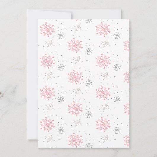 Baby Het is koud buiten het Baby shower van het wi Kaart (Achterkant)