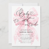 Baby Het is koud buiten het Baby shower van het wi Kaart (Voorkant)