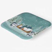 Baby Het is Koud Buiten het Baby shower van het Wi Papieren Bordje (Gebogen)