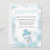 Baby Het is koud buiten het Baby shower van Winter Kaart (Voorkant)