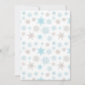 Baby Het is koud buiten het Baby shower van Winter Kaart (Achterkant)