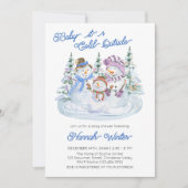 Baby het is koud buiten het Baby shower van Winter Kaart (Voorkant)
