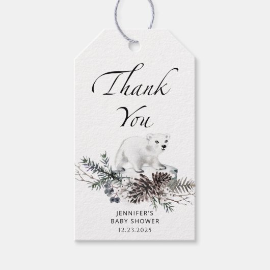 Baby het is koud buiten het groene. cadeaulabel (Voorkant)