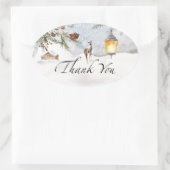 Baby het is koud buiten het groene. ovale sticker (Tas)