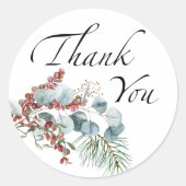 Baby het is koud buiten het groene. ronde sticker (Voorkant)