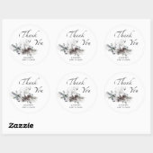 Baby het is koud buiten het groene. ronde sticker (Vel)