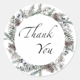 Baby het is koud buiten het groene. ronde sticker