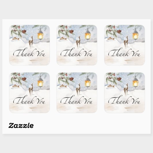 Baby het is koud buiten het groene. vierkante sticker (Vel)