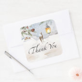 Baby het is koud buiten het groene. vierkante sticker (Envelop)