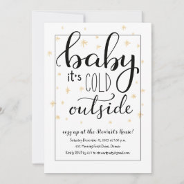 Baby Het is koud buiten het kerstfeest Kaart
