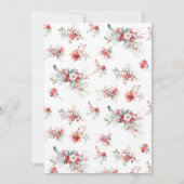 Baby het is koud buiten het moderne bloemenBaby sh Kaart (Achterkant)