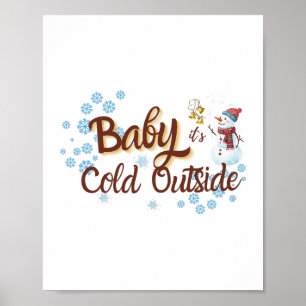 Baby Het is koud buiten het Poster