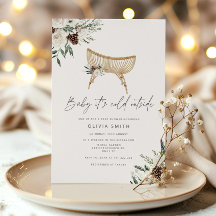 Baby Het is koud buiten het Winter Boho baby showe