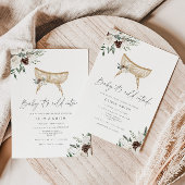 Baby Het is koud buiten het Winter Boho baby showe Kaart