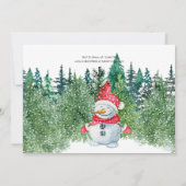 Baby het is koud buiten het WinterBaby shower Snow Kaart (Achterkant)