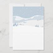 Baby Het is koud buiten het winterkonijnenbaby sho Kaart (Achterkant)