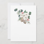 Baby Het is koud buiten het winterkonijnenbaby sho Kaart (Achterkant)