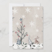 Baby het is koud buiten het winterse baby shower i kaart (Achterkant)