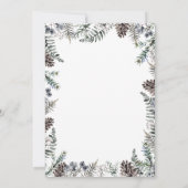 Baby het is koud buiten het winterse baby shower i kaart (Achterkant)