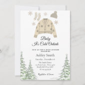Baby Het is koud buiten het winterse baby shower Kaart (Voorkant)