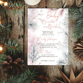 Baby Het is koud buiten het winterse baby shower p Kaart
