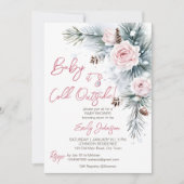 Baby Het is koud buiten het winterse baby shower p Kaart (Voorkant)