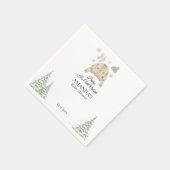 Baby Het is koud buiten het winterse baby shower Servet (Hoek)