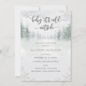 Baby Het is koud buiten het wintersneeuwBaby showe Kaart (Voorkant)