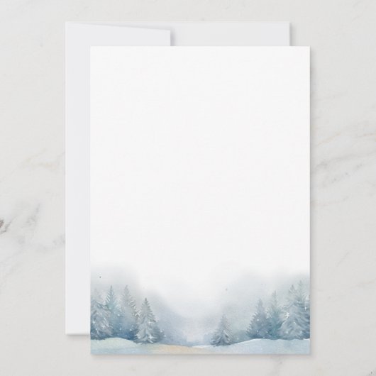 Baby Het is koud buiten het wintersneeuwBaby showe Kaart (Achterkant)