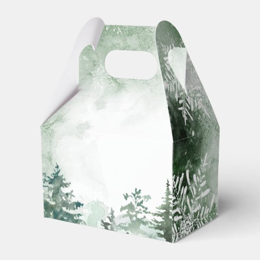 Baby Het is koud buiten het winterwoud Bedankdoosjes (Achterkant)