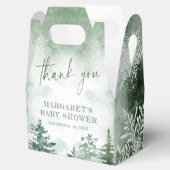 Baby Het is koud buiten het winterwoud Bedankdoosjes (Geopend)