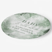 Baby Het is koud buiten het winterwoud Papieren Bordje (Gekanteld)