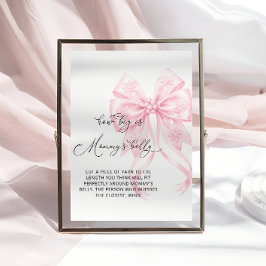 Baby Het is koud Buiten Hoe groot is de buik van m Poster