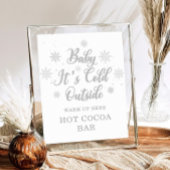 Baby het is koud buiten Hot Cocoa Bar Poster