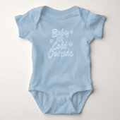 Baby Het is koud buiten - Icy Blue Frozen Kerstmis Romper (Voorkant)
