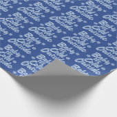 Baby Het is koud buiten Icy Blue, gevroren kerstmi Cadeaupapier (Hoek)