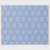Baby Het is koud buiten in Serenity Blue Cadeaupapier (Vlak)