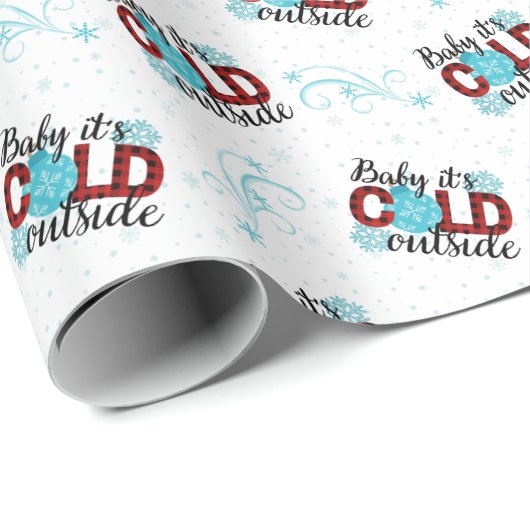 Baby Het is koud buiten inpakpapier (Rol Hoek)