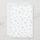 Baby Het is koud buiten, Jongen Shower Uitnodiging (Achterkant)