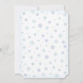 Baby Het is koud buiten, Jongen Shower Uitnodiging (Achterkant)