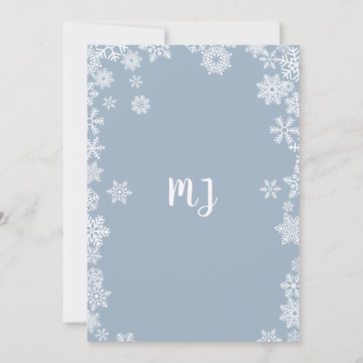 Baby Het is koud buiten Jongen Winter Baby shower Kaart (Achterkant)