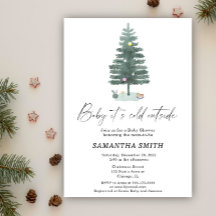 Baby het is koud buiten Kerst baby shower