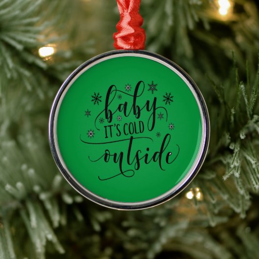 Baby het is koud buiten Kerst Ornament (Boom)