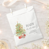 Baby Het is koud buiten kerstBaby shower Bedankzakje (Geknipt)