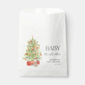 Baby Het is koud buiten kerstBaby shower Bedankzakje (Voorkant)